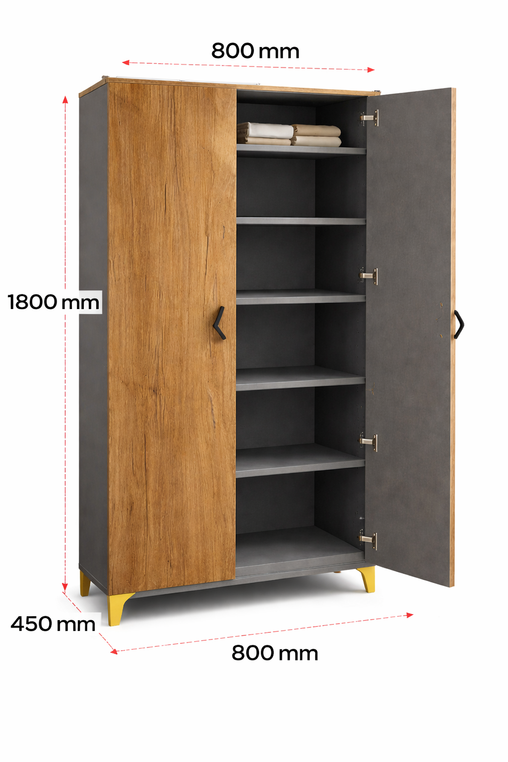 Double Door Storage Wardrobe