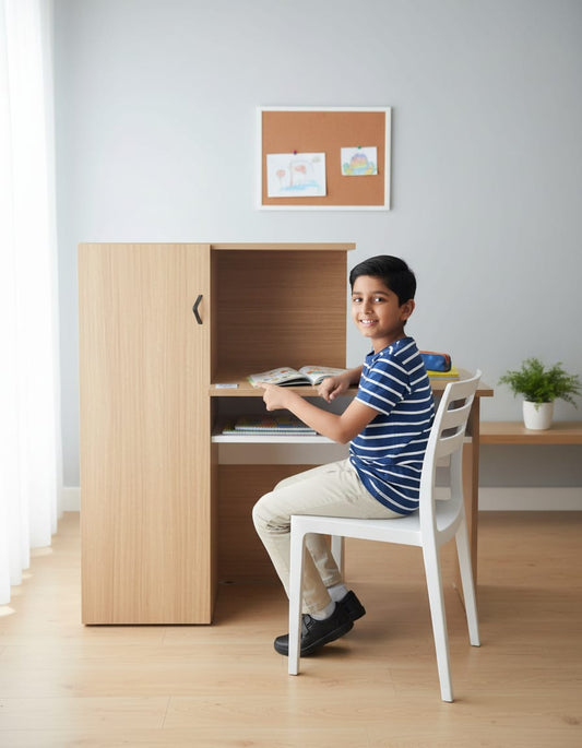 Compact Kids Study Table with Storage
